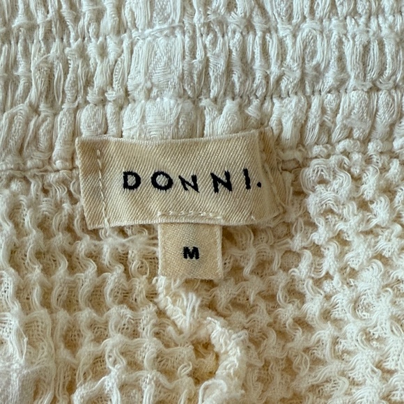 DONNI. Waffle cargo Drawstring Shorts Cream 45775 - Picture 6 of 9